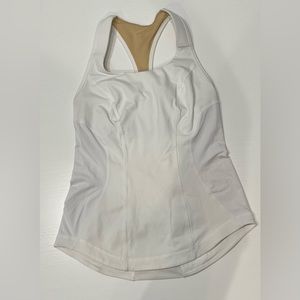 Lululemon white tank size 6 No pads